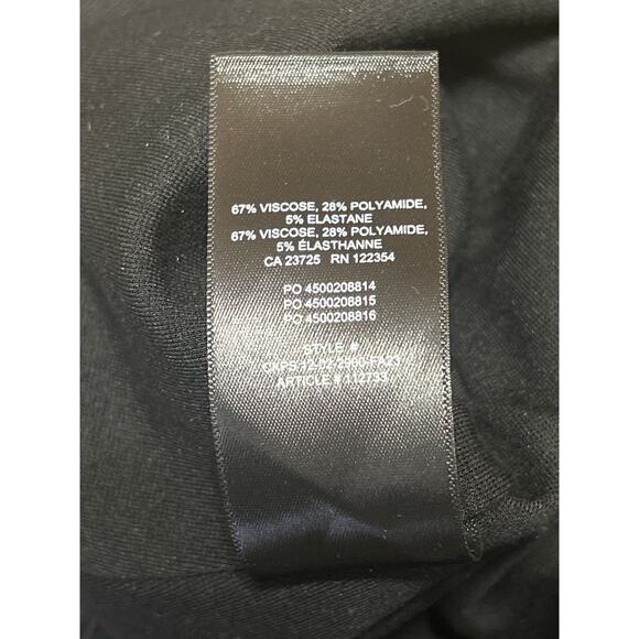 Aritzia Babaton Black Strapless Sleeveless Sweetheart Tube Bandeau Crop Top 4 - Picture 4 of 4